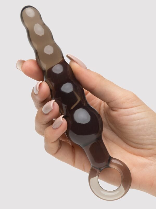BASICS Beaded Anal Prober with Finger Loop 5.25 Inch