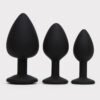 Silicone Jewelled Butt Plug Set (3 Piece)