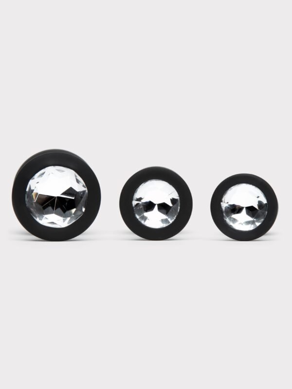 Silicone Jewelled Butt Plug Set (3 Piece)
