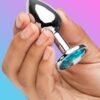 Lovehoney Silver Jewelled Aluminum Beginner's Butt Plug 2.5 Inch