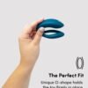 We-Vibe Sync O Velvet Green Remote Control and App Rechargeable Couple's Vibrator