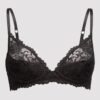 Lovehoney Flirty Underwired Plunge Bra Black
