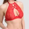 a38255g70625_4 Lovehoney Red Underwired Halterneck Bra and Garter Set