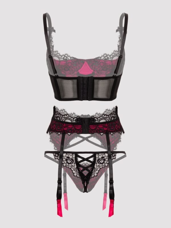 Lovehoney Boudoir Belle Cherry Quarter Cup Bra Set