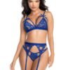 Mapale Sweetheart Royal Blue Lace Bra Set