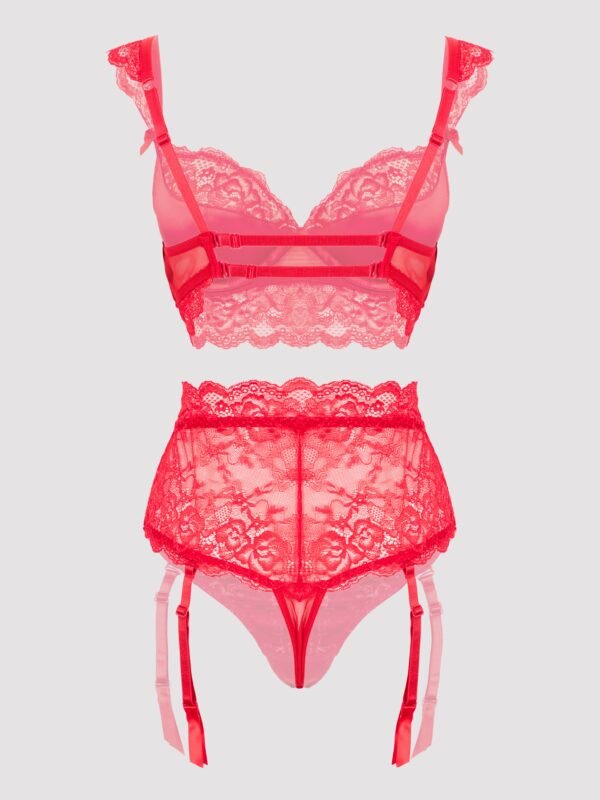 Lovehoney Treasure Me Red Push-Up Bra Set