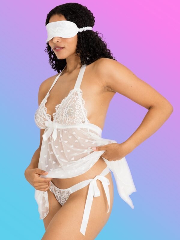 Lovehoney White Lace Babydoll Gift Set