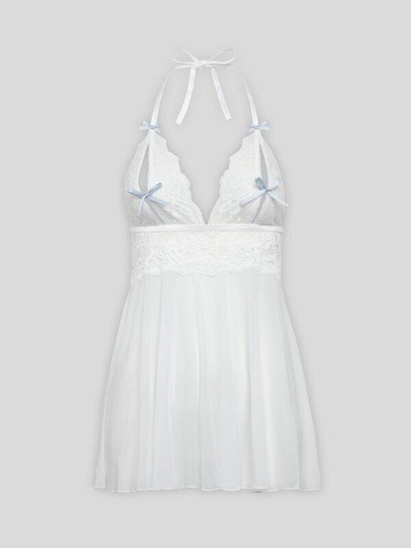 a46618g83750_5 Lovehoney Peek-a-Boo White Lace Babydoll Set