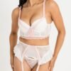 Lovehoney Vintage Bliss Ivory Bra Set (3 Piece)