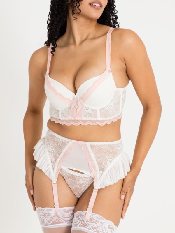 Lovehoney Vintage Bliss Ivory Bra Set (3 Piece)