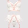 Lovehoney Vintage Bliss Ivory Bra Set (3 Piece)