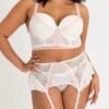 Lovehoney Plus Size Vintage Bliss Ivory Bra Set (3 Piece)