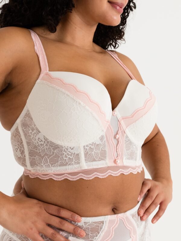 Lovehoney Plus Size Vintage Bliss Ivory Bra Set (3 Piece)