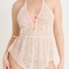 Lovehoney Flirty Lace Ivory Teddy