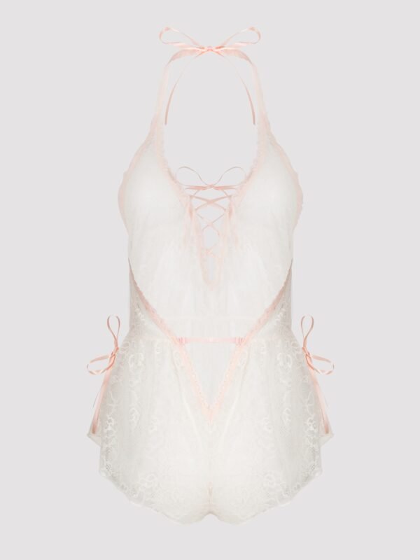Lovehoney Plus Size Flirty Lace Ivory Teddy