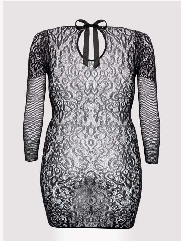 Fifty Shades of Grey Captivate Plus Size Black Long Sleeve Lace Dress