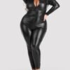 Lovehoney Plus Size Fierce Wet Look Zipper Catsuit