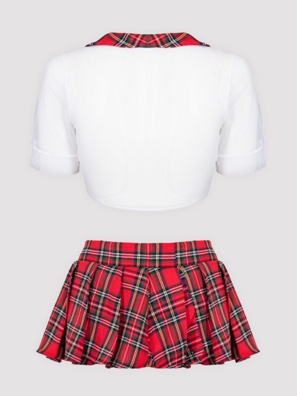 Lovehoney Fantasy Red Plaid Skirt Set