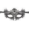Cottelli Black Masquerade Lace Mask