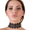 a47051g84447_1 Cottelli Black Lace Rhinestone Choker
