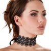 a47051g84447_2 Cottelli Black Lace Rhinestone Choker