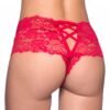 a29379g52485_6 Oh La La Cheri Curves Plus Size Red Lace Crotchless Panties