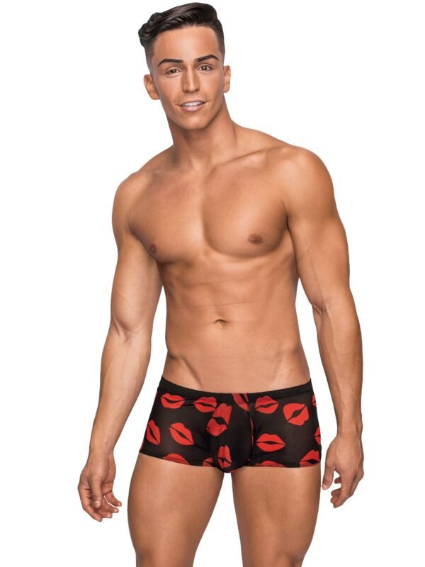 Male Power Lipstick Kisses Boxer Shorts