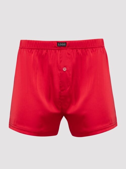 LHM Red Satin Boxer Shorts