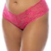 a29379g59390_3 Oh La La Cheri Curves Plus Size Pink Lace Crotchless Panties