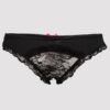 Lovehoney Crotchless Black Lace-Back Panties