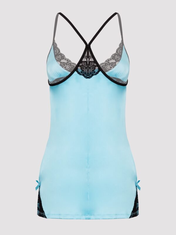 Lovehoney Satin and Lace Turquoise Chemise Set