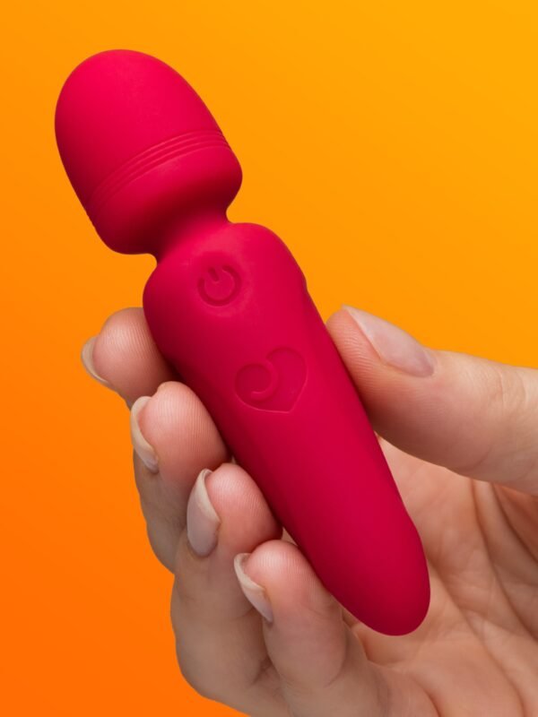 Lovehoney Red Silicone Mini Wand Vibrator