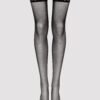 Lovehoney Sheer Black Lace Top Thigh-High Stockings
