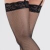 a30687g51992_1 Lovehoney Black Fishnet Lace Top Thigh High Stockings