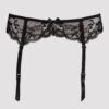 Lovehoney Plus Black Love Me Lace Suspender Belt