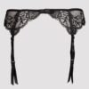 Lovehoney Plus Black Love Me Lace Suspender Belt