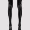 Lovehoney Fierce Black Wet Look Thigh High Stockings