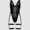 75204_3 Lovehoney Fierce Wet Look Leg Harness Teddy