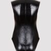 Lovehoney Fierce Wet Look Zipper Peek-a-Boo Teddy