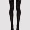 Lovehoney Fantasy Black Bow Top Stockings