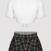 79925_6 Lovehoney Fantasy Green Plaid Skirt Set