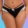 a39963g73146_2 Lovehoney Fantasy Black French Maid Strappy Thong