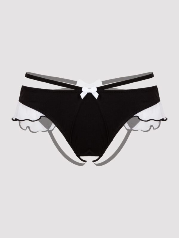 a39963g73146_4 Lovehoney Fantasy Black French Maid Strappy Thong