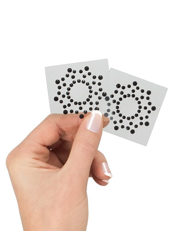 a47050g84446_2 Cottelli Black Beaded Nipple Stickers