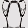 85983_2 Lovehoney Fierce Wet Look Studded Garter Set
