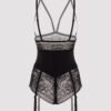 Lovehoney Hourglass Black Smoothing Open-Cup Crotchless Teddy