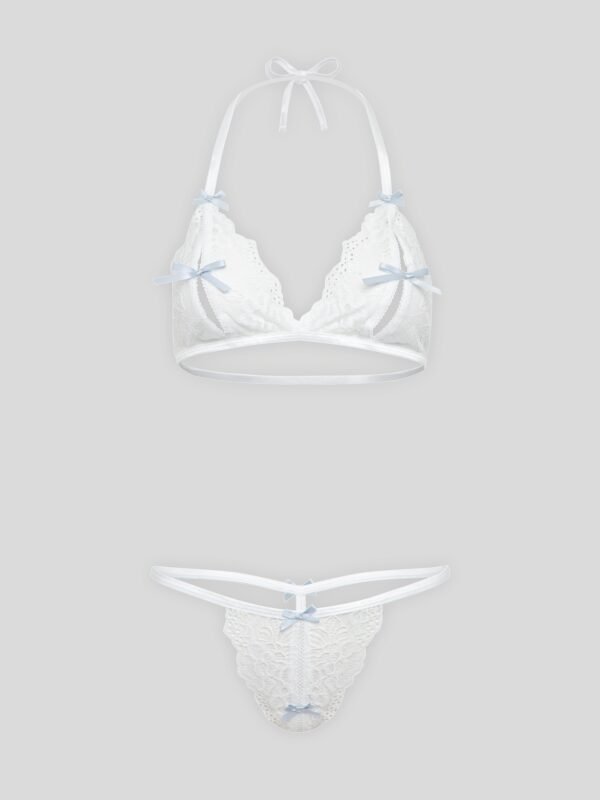 a36261g83744_6 Lovehoney Peek-a-Boo White Lace Bra and Crotchless G-String