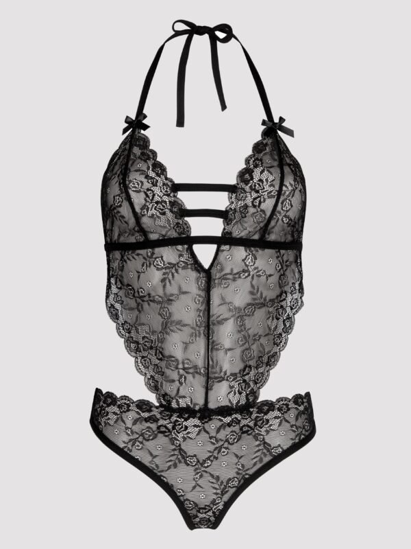 Lovehoney Crotchless Open-Back Lace Teddy