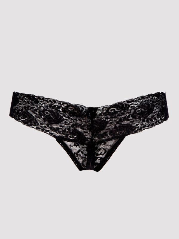 Lovehoney Wide Lace Crotchless Thong