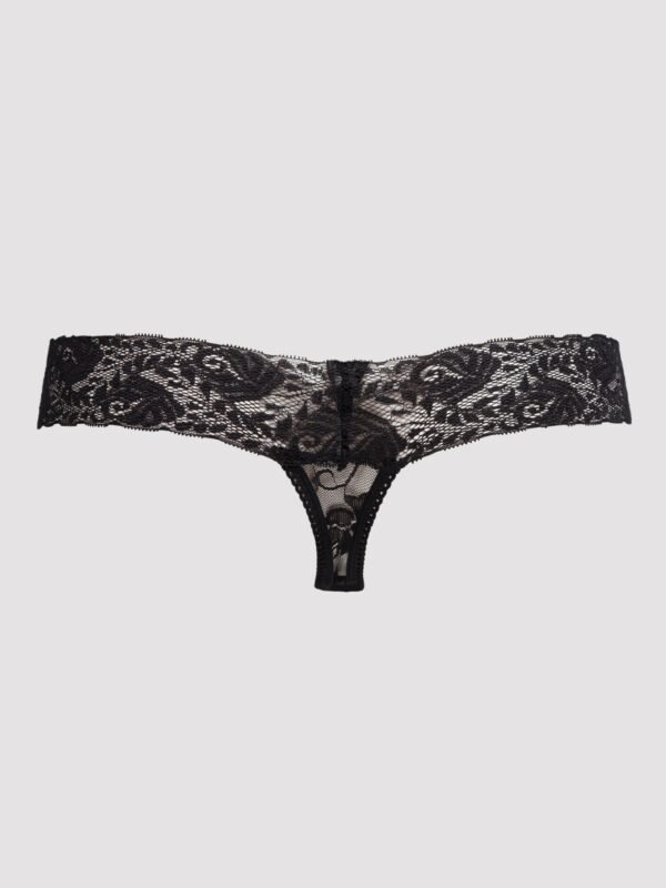 Lovehoney Wide Lace Crotchless Thong